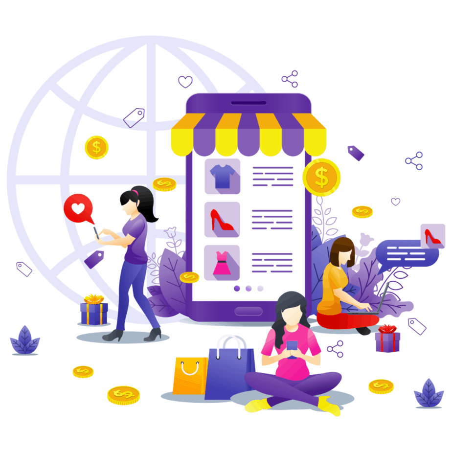 —Pngtree—online shopping concept with giant 5332890 —Pngtree—online shopping concept with giant 5332890